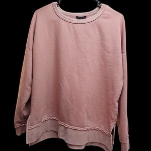 Buffalo David Bitton Rose-Peach Crewneck Sweatshirt